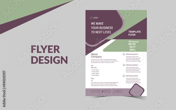 Obraz Multipurpose business corporate flyer template