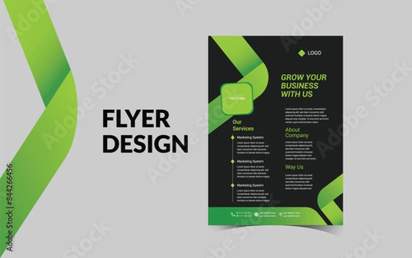 Obraz Multipurpose business corporate flyer template