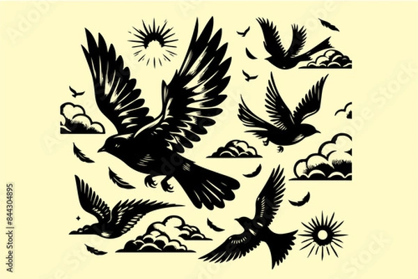 Fototapeta Flying Bird  Vectors.ai