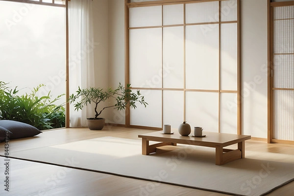 Fototapeta living room with a window