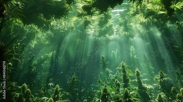 Fototapeta Marijuana buds background. Best for cannabis background banner.