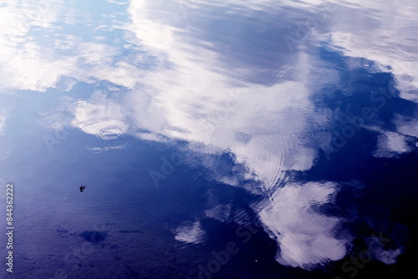Obraz Sky and clouds reflected on the water surface