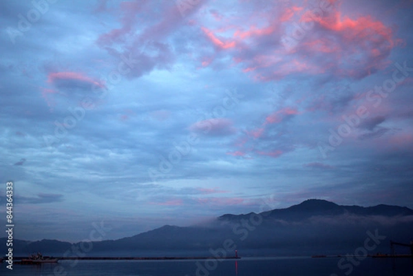 Obraz sunset over the lake