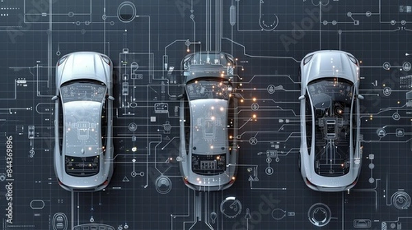 Fototapeta Software Defined Vehicle