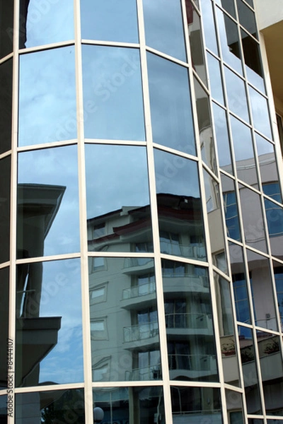 Obraz Hochhaus mit Glasfassade