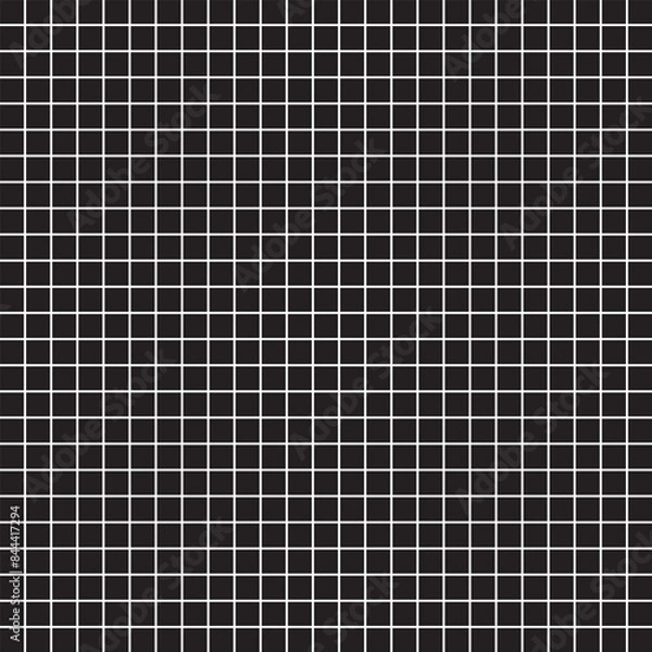 Fototapeta Black and white vector squares pattern. Black and white square checkered background whit texture. vector illustration.
