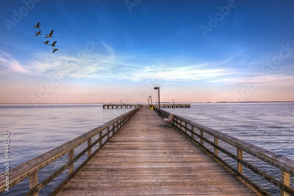 Obraz Pier into the Chesapeake Bay