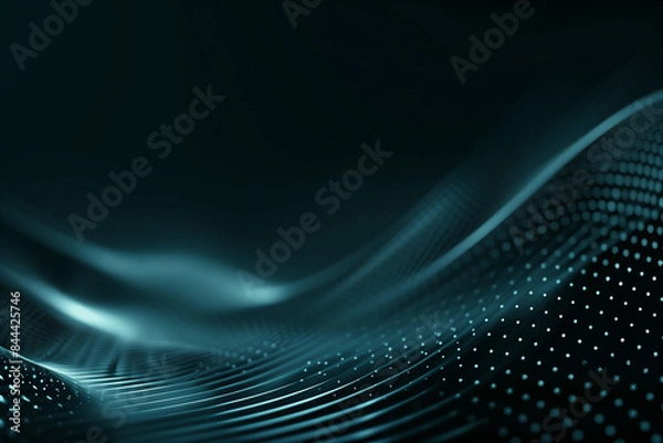 Fototapeta Abstract Fading Bright Lines on Dark Background