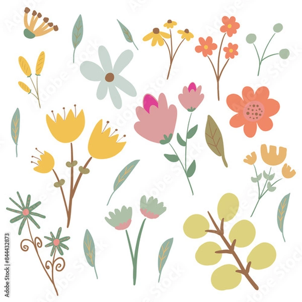Fototapeta Spring Flowers Element for your design or wall art