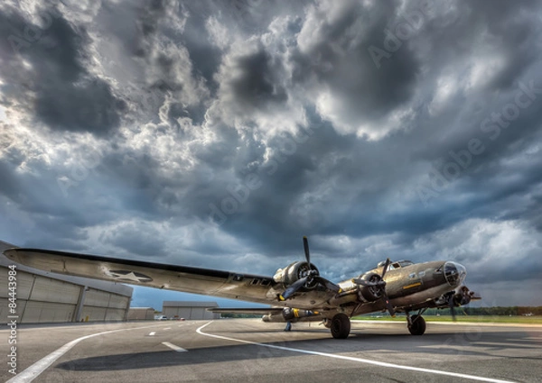 Obraz B-17 bombowiec z II wojny światowej