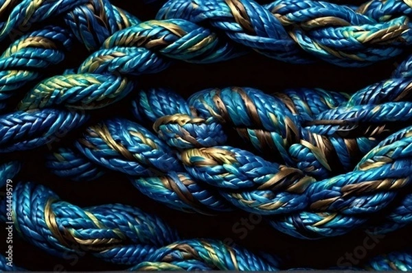 Obraz Colorful Coiled Rope Texture