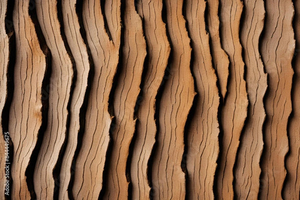 Fototapeta Textured tree bark close-up, rugged bark patterns, natural wood texture, detailed tree surface, organic background, environmental texture