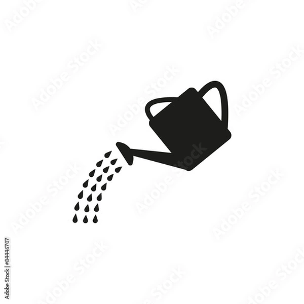 Obraz The watering can icon. Irrigation symbol. Flat