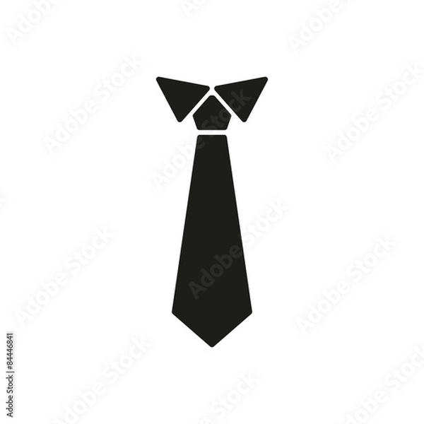 Fototapeta The tie icon. Necktie and neckcloth symbol. Flat