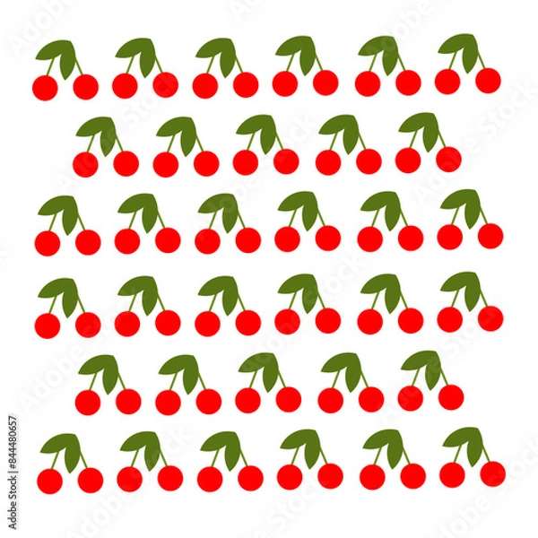 Obraz Texture with cherries for web and potlac Vector