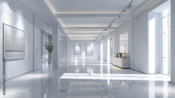 Obraz 3D rendering exhibition background