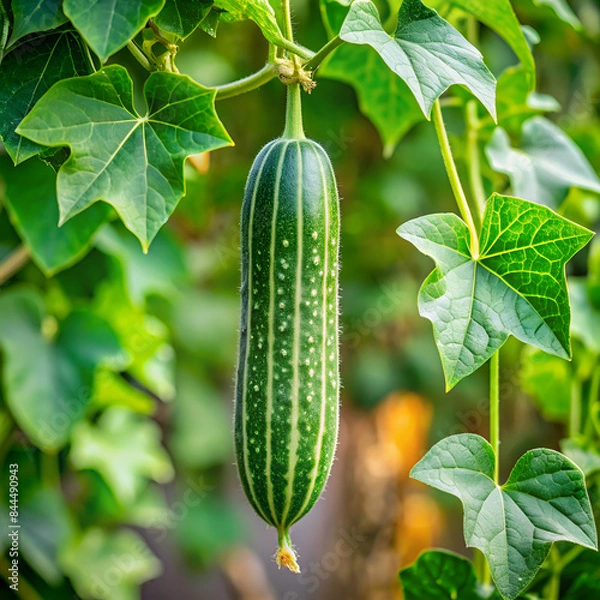 Obraz cucumber on a branch