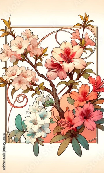 Obraz 桜とつつじ