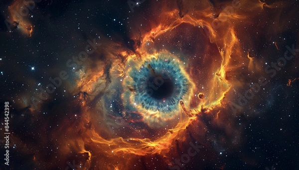 Fototapeta Beautiful Nebula and Deep sky Object, Galaxy in shape of eye