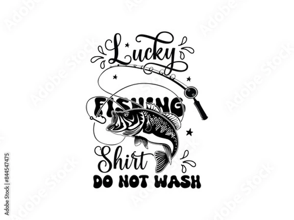 Obraz Fishing Groovy Design