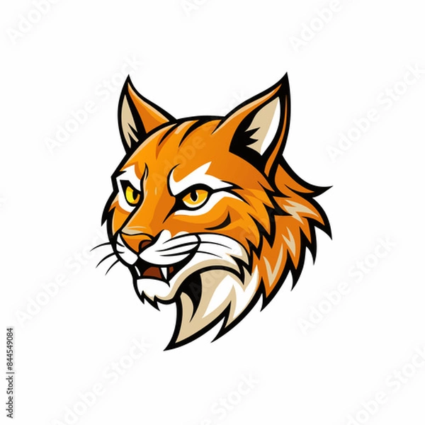 Fototapeta bobcat logo vector art work illustration