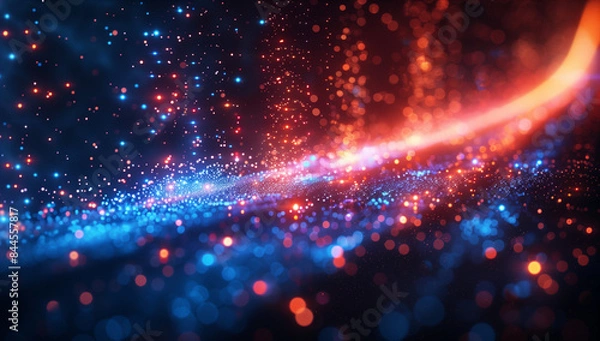 Obraz Abstract data background, Optical data, Technology rays background
