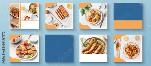 Fototapeta menu list template