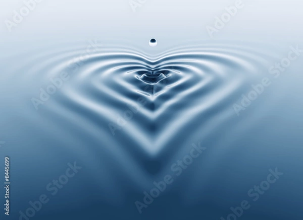 Obraz Splash w kształcie serca