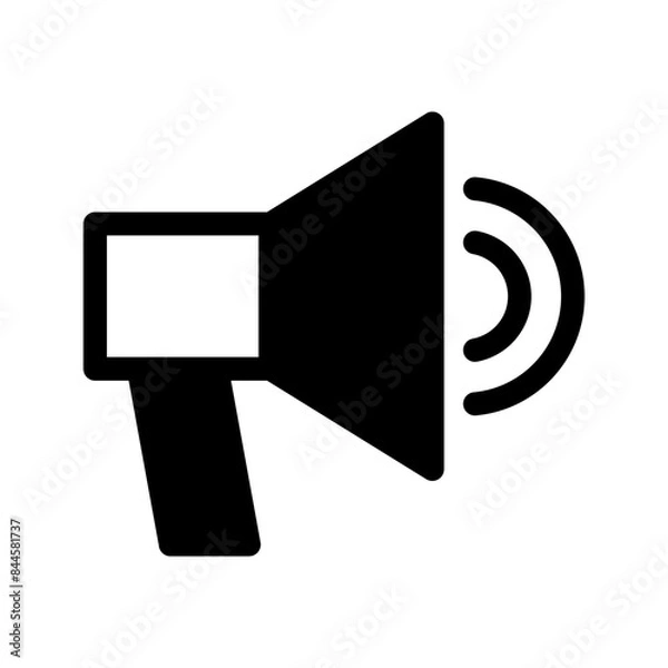 Obraz Megaphone Icon Vector Symbol Design Illustration