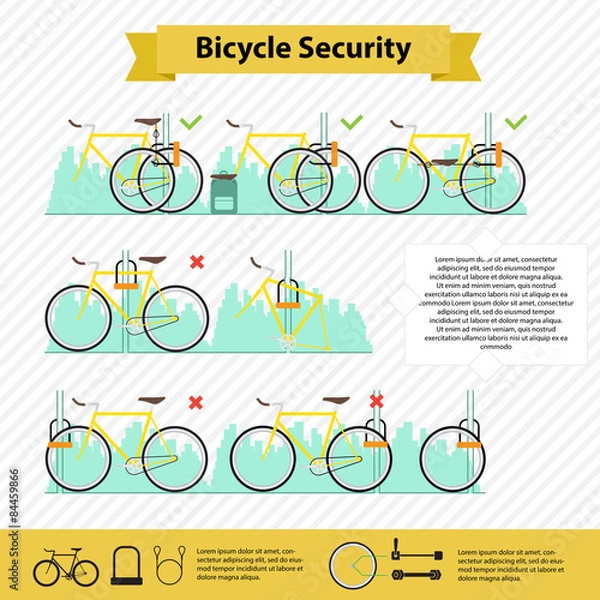 Obraz bicycle infographics