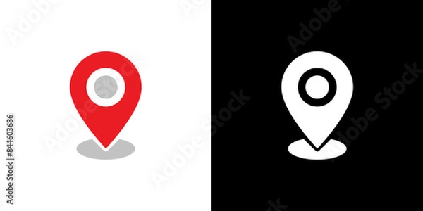 Obraz Pin map icon vector. point marker place gps mark position