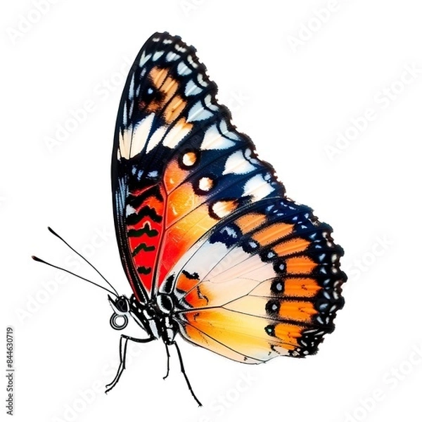 Fototapeta beautiful butterfly isolated on white