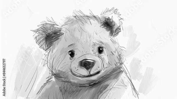 Obraz Bear sketch for baby