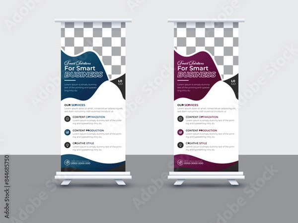 Obraz Business Roll up banner design .
