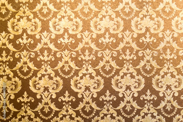 Obraz Gilded Floral Wall Background