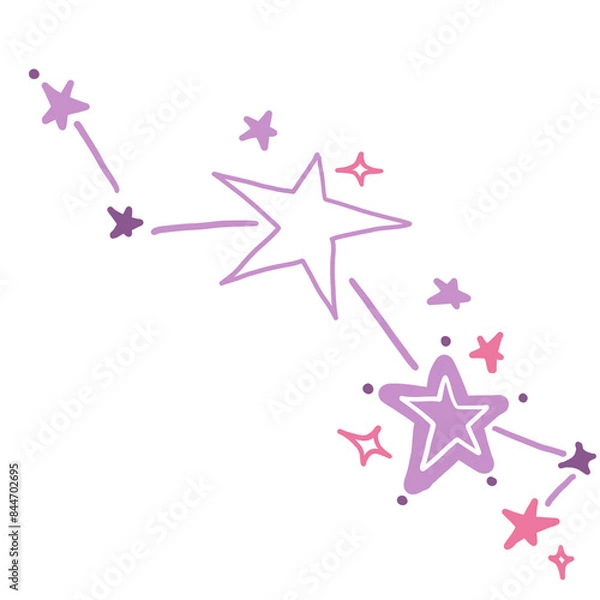 Obraz pink stars