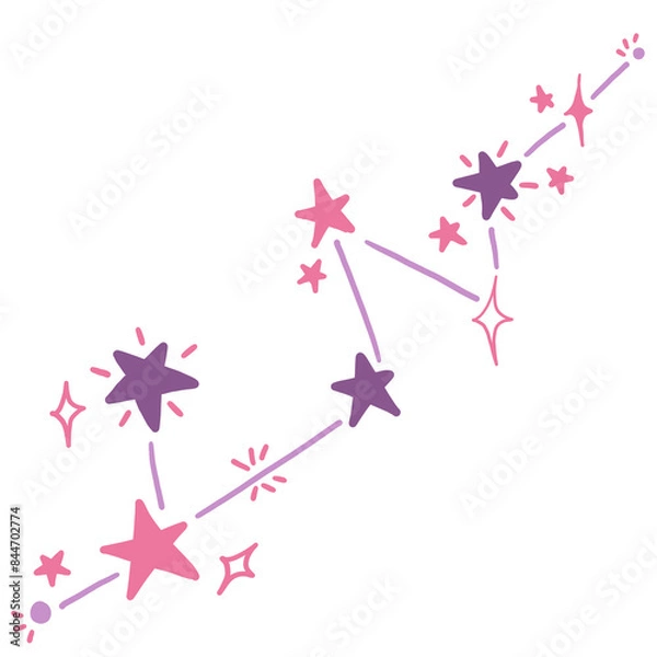 Obraz pink stars