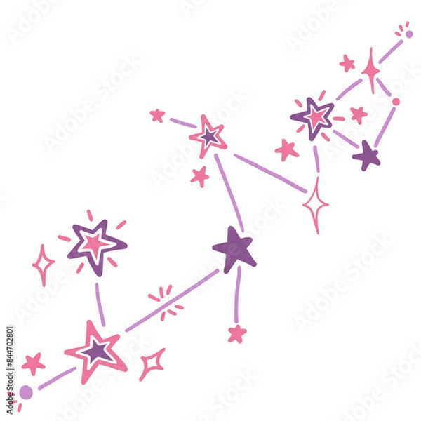 Obraz pink stars