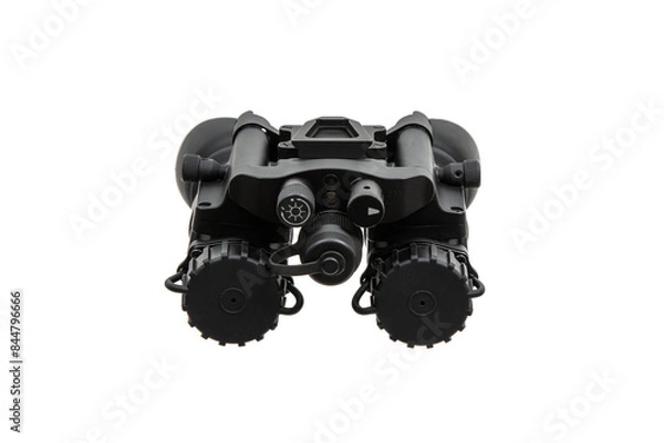 Fototapeta Night vision device. A special device for observing in the dark. Equipment for the military, police and special forces.  Isolate on a white back