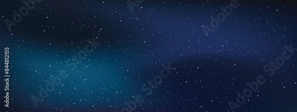 Fototapeta Astrology horizontal star universe background. The night with nebula in the cosmos. Milky way galaxy in the infinity space. Starry night with shiny stars in the gradient sky. Vector illustration.