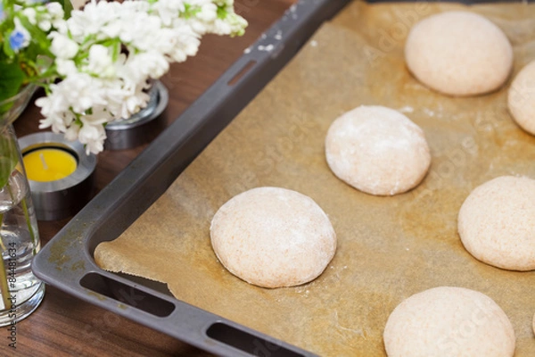 Obraz bakery at home - Brötchen backen daheim