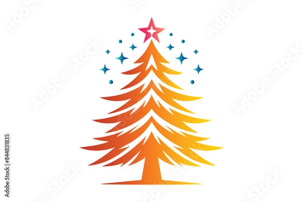 Fototapeta Christmas tree Vector File