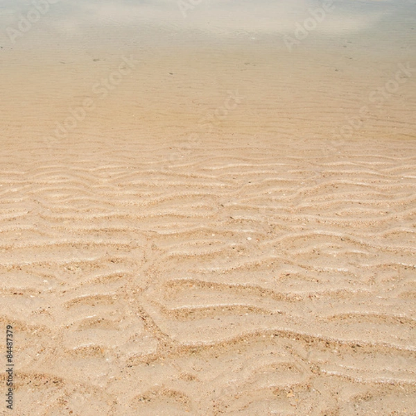 Obraz wave sand background on beach