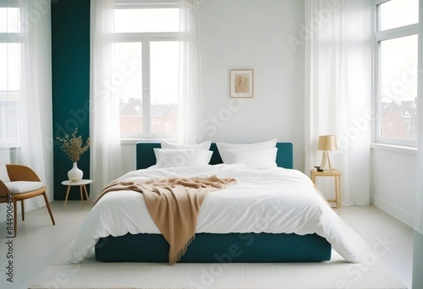 Obraz white and gold theme modern interior