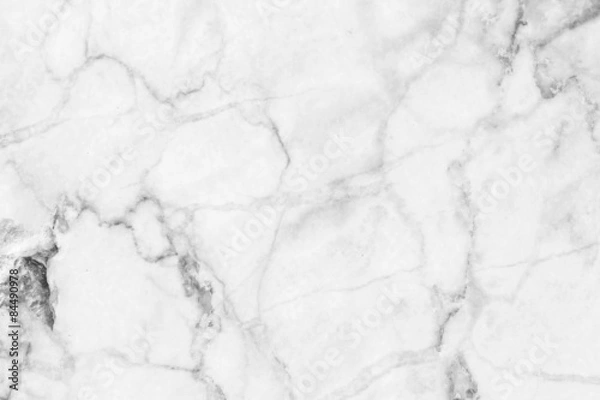 Obraz White marble patterned texture background. Marbles of Thailand abstract natural marble black and white gray for design.