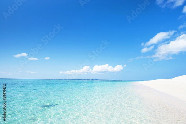 Fototapeta 沖縄のビーチ・瀬底ビーチ