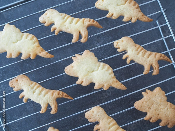 Obraz 焼きたての恐竜クッキー