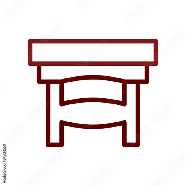 Obraz Table icon duocolor brown