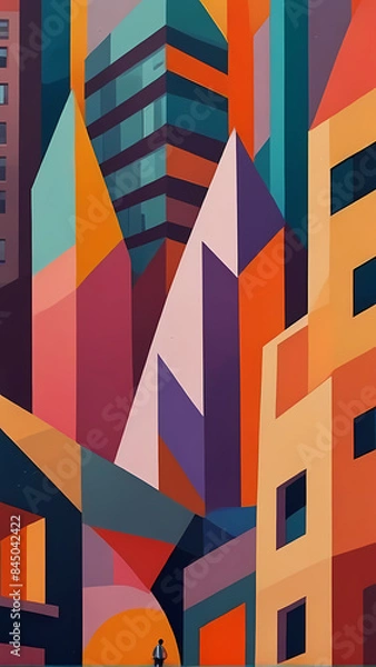 Fototapeta abstract geometric background