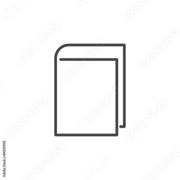 Fototapeta Thin lines web icon